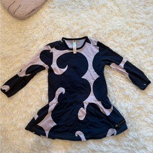 Adidas Youth Black and White Graphic Tee